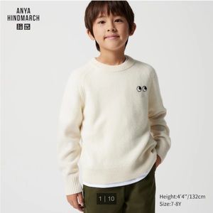 BNWT Uniqlo x Anya Hindmarch collab kids sweater